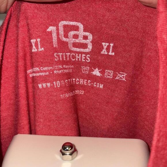 108 STITCHES Richmond Flying Squirrels Red Size XL Minor League T-Shirt - Picture 3 of 3